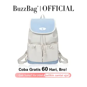 BuzzBag - Tas sekolah aesthetic korean style tas sekolah sma korean style tas ransel laptop korea import fashion volume tinggi backpack tas sekolah korea backpack lucu korea tas korean style tas sekolah muat banyak Wanita Smp