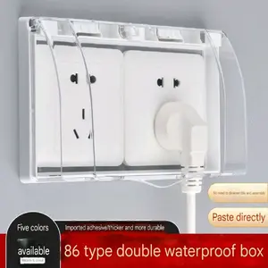 Cover Tutup Switch Tempel Box Kotak Pengaman Stop Kontak Pelindung Colokan Steker Listrik Anak