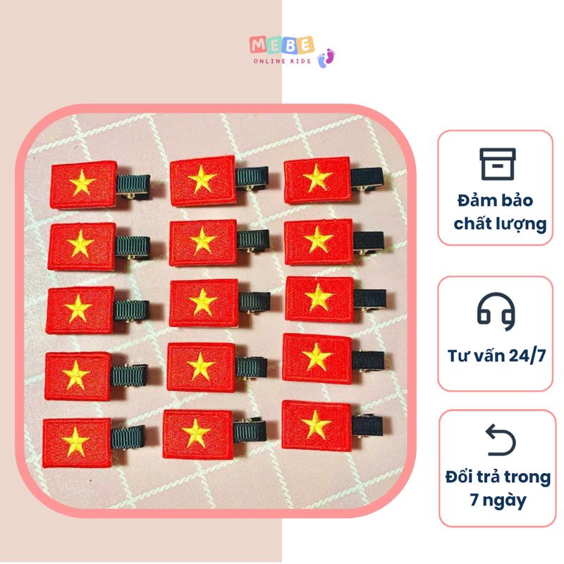 Kẹp tóc hình lá cờ Việt Nam - Mebe 0