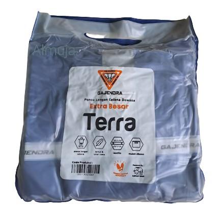 Jas Hujan Terra Poncho Lengan Celana Ekstra Jumbo Elephant Brand - Bahan PVC Berkualitas Tinggi 6