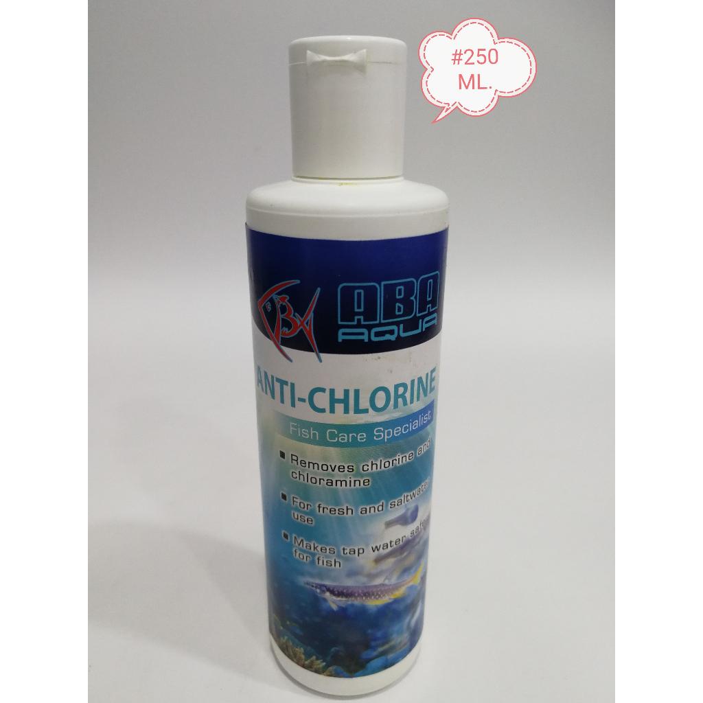 Aba Aqua Anti-Chlorine 250ml Fish Aquarium Anti Chlorine Ikan Akuarium
