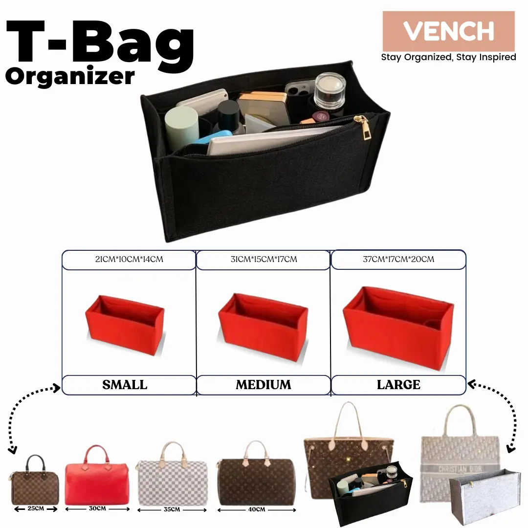 T-Bag OTG Universal inner Bag Organizer / Insert for Tote Bag/ Bag in Bag / Daleman Tas Tote Dual in Bag /  Travel Organizer