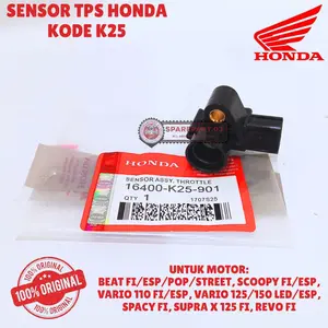 SENSOR TPS ORIGINAL HONDA KODE K25, BEAT FI/ESP/POP/STREET, SCOOPY FI/ESP, VARIO 110 FI/ESP, VARIO 125/150 LED/ESP, SPACY FI, SUPRA X 125 FI, REVO FI