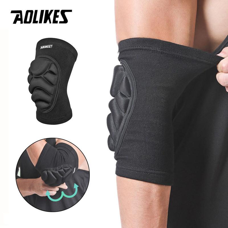 Đệm khuỷu tay, AOLIKES, 1 cặp, Bảo vệ khuỷu tay, Hỗ trợ bọt biển bóng chuyền, Nẹp khuỷu tay nén, Thích hợp cho bóng rổ, bóng Tennis và bóng đá