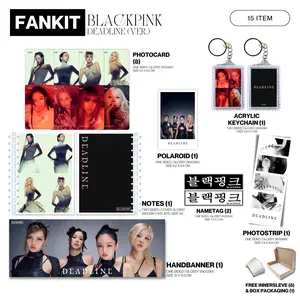 FANKIT BLACKPINK DEADLINE 15 ITEM KPOP UNOFFICIAL BLINK JENNIE JISOO LISA ROSE