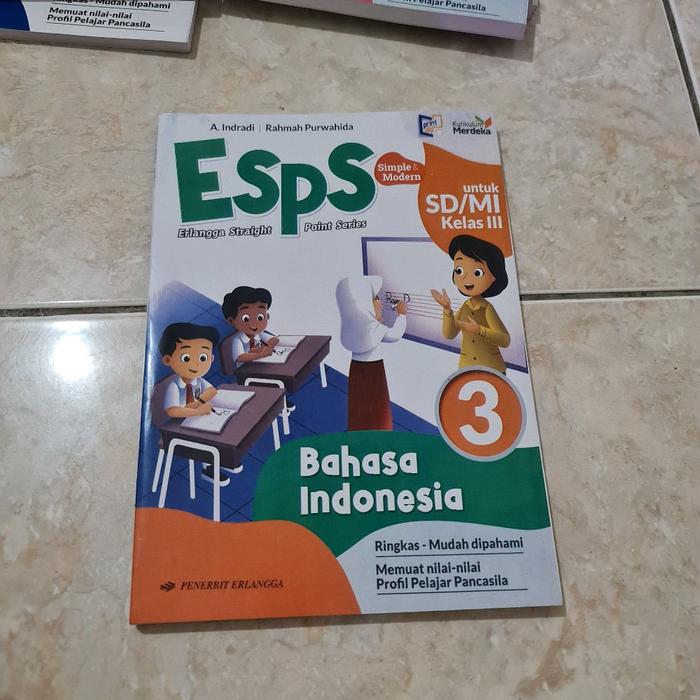 Buku Esps Bahasa Indonesia kelas 3 SD KURIKULUM MERDEKA BY ERLANGGA