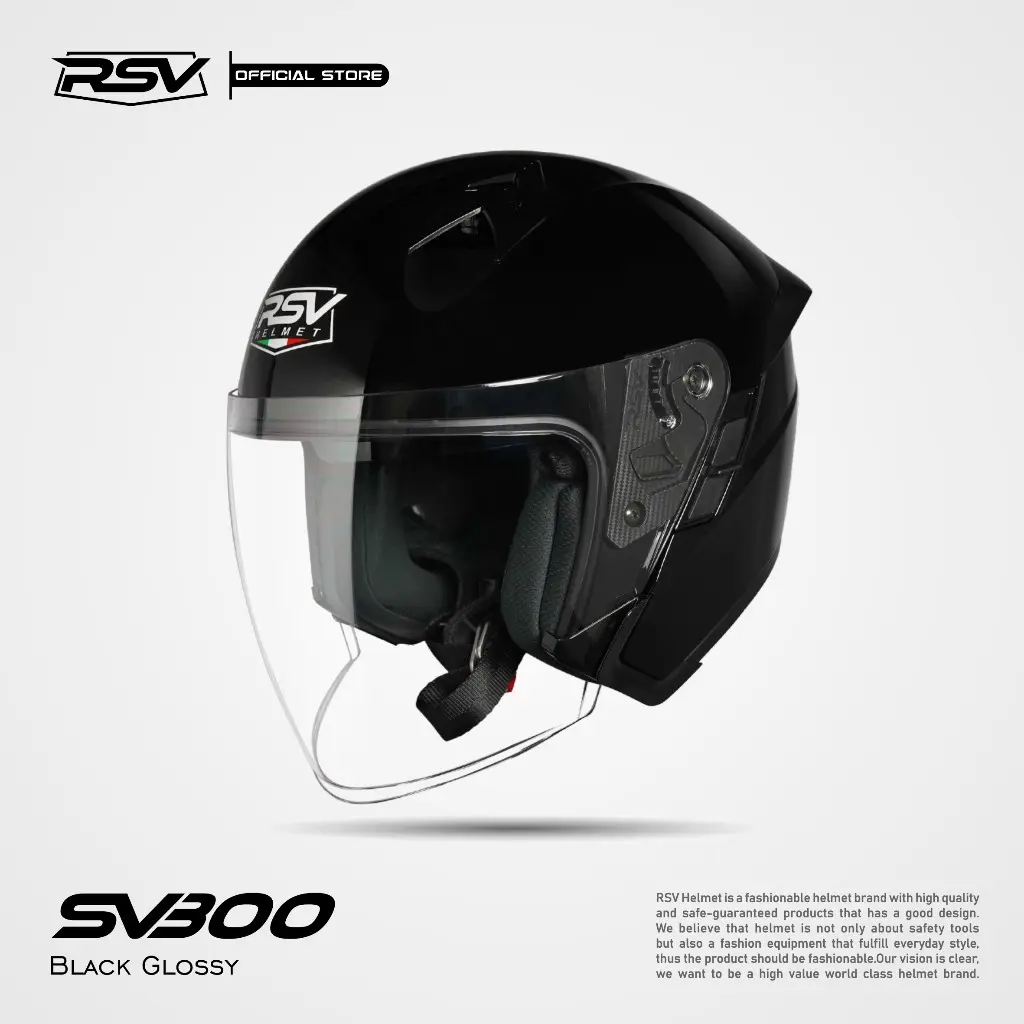 HELM RSV SV300 WHITE GLOSSY DOUBLE VISOR