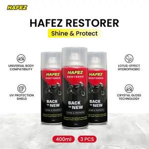 HAFEZ BUNDLING 3 RESTORER Pengkilap dan Penghitam Body Motor Kendaraan Car Semprot Paint