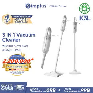【SUPER DEALS】SIMPLUS Vacuum Cleaner Daya Hisap Kuat 14000Pa Low Watt 400W Peralatan Rumah Tangga XCQH002