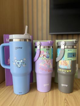 Product Review of Goto [COD] K-Joy X BT21 Tumbler Tahan Dingin Panas Botol Tempat Minum Aesthetic 1.2L from M**i 2