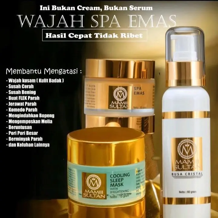 [ AMAN REVIEW DR OKKY ] PAKET SPA EMAS MAMIII SULTAN (DAPAT DOMPET HP)