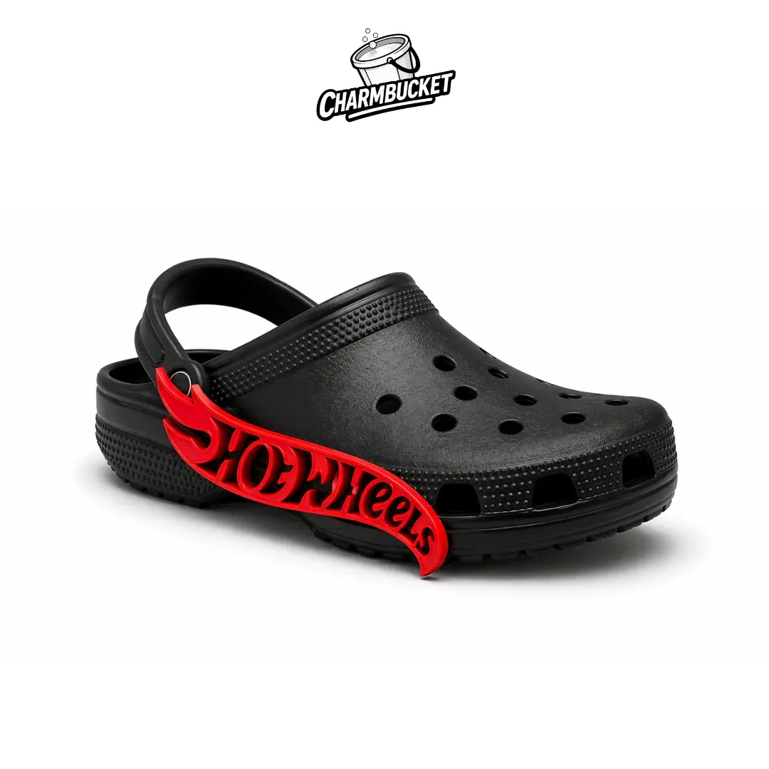 Patch Sandal Hiasan Sepatu Motif Lighting Red untuk Tampilan Unik dan Modern dengan Desain Karakter Menarik - Selempang, Shoe