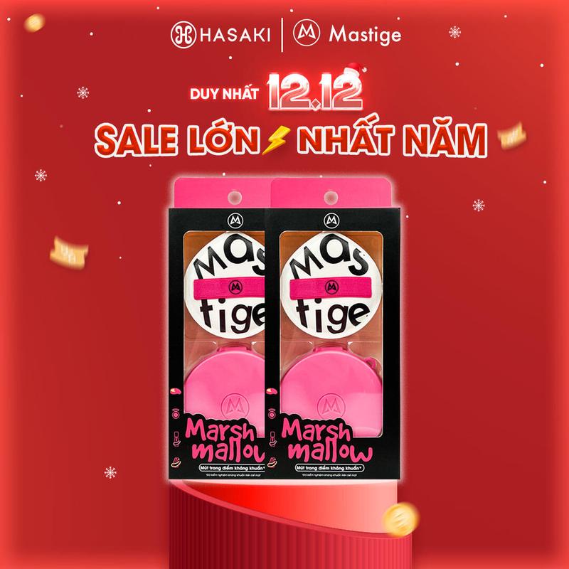  Bộ 2 Mút Tán Nền Kháng Khuẩn Mastige Marshmallow Mềm Mịn | HASAKI BEAUTY 