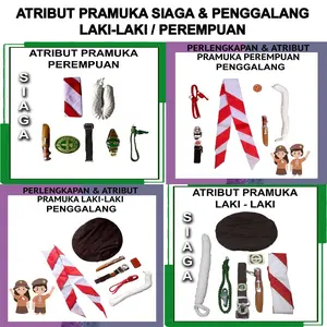 Atribut Sekolah Untuk Perlengkapan Seragam Anak Pramuka dan Topi