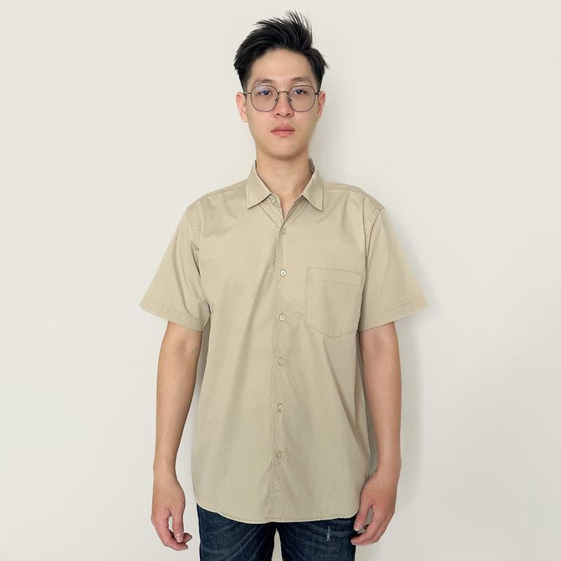 BENHILL Kemeja Basic Formal Pria Pendek Katun Poplin New Colors 5