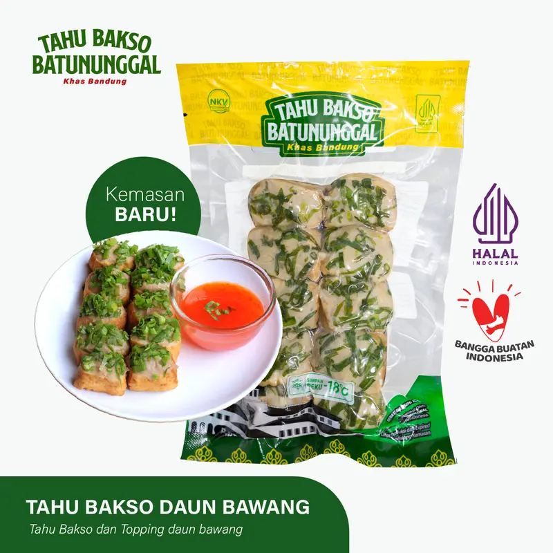 Tahu Bakso Batununggal Reguler Rasa Daun Bawang | Oleh Oleh Khas Bandung 0