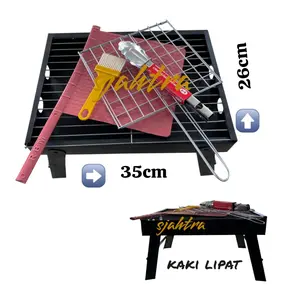 Alat pemanggang Besi portable serbaguna bahan bakar Arang Panggangan Kitchenware Kitchenware