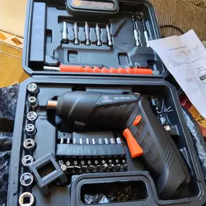 COD 48pcs Set Bor Tangan Bolak Balik Screwdriver Tanpa Kabel Free Kabel set 48 potong with Mata Bor Aksesoris Kotak Plastik,Obeng listrik,obeng mini,Mesin Obeng Listrik,Bor Baterai Tangan Tanpa Kabel Cordless Screwdriver bor listrik