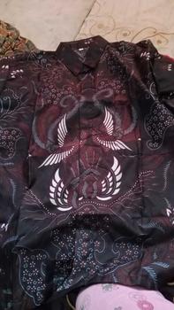 Product Review of 2. Baju Batik Couple Kemeja Gamis Poli katun Fashion Pasangan POLI KATUN Seragam Batik Sequins Muslim Wanita Sarimbit Keluarga Kondangan Dress Pesta Lebaran Motif from k**h 0
