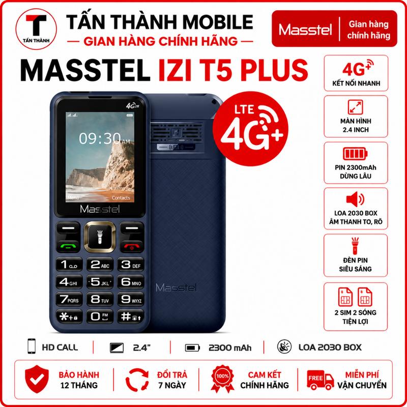 Điện thoại Masstel Izi T5 Plus 4G Chính hãng