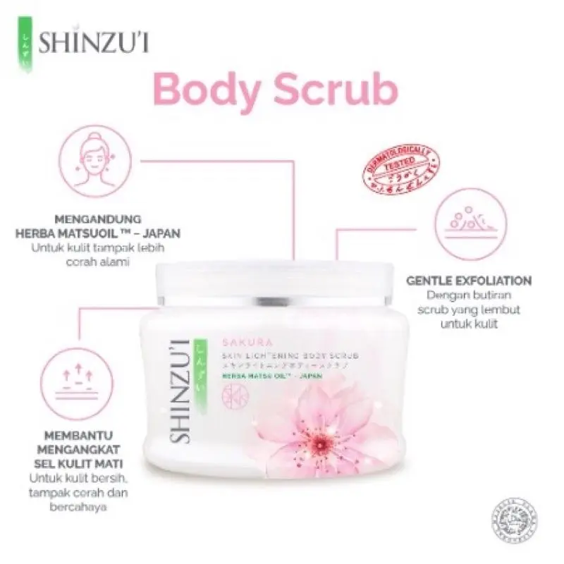[ISI3] SHINZUI SKIN LIGHTENING BODY SCRUB 110GR LULUR SHINZUI 3