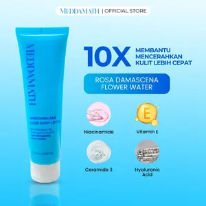 MEDDAMATH Whitening And Glow Body Lotion 100ml Original BPOM