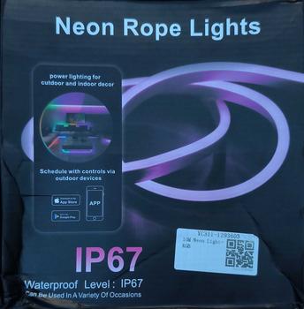 Product Review of LED Neon Strip Light for Ceiling 24V RGB Strip Lamp Waterproof Flexible Led Tape Lights Music Rhythm Lamp for Room Decor from B**g 0