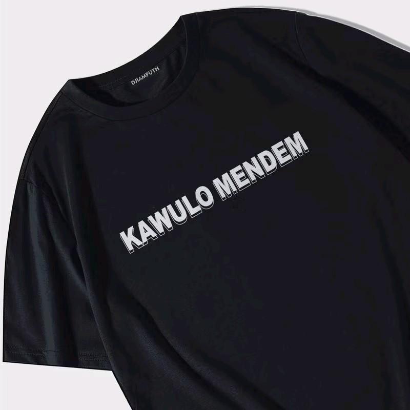Baju Kaos Kawulo Mendem - Tshirt Premium Distro 24s  Nyaman Lembut Combed 100% FREE STICKER 3
