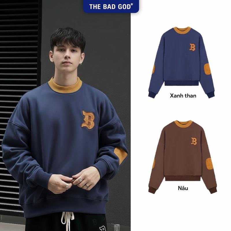  Áo sweater boxy tay dài The Bad God COMEDY - Menswear Hoodie 