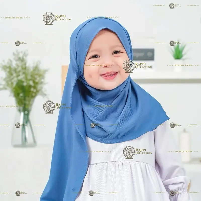 Pastan Anak Pashmina Instan Anak Jersey Kancing Diandra Umur 3 - 7 Tahun Jilbab Muslim Kerudung 1