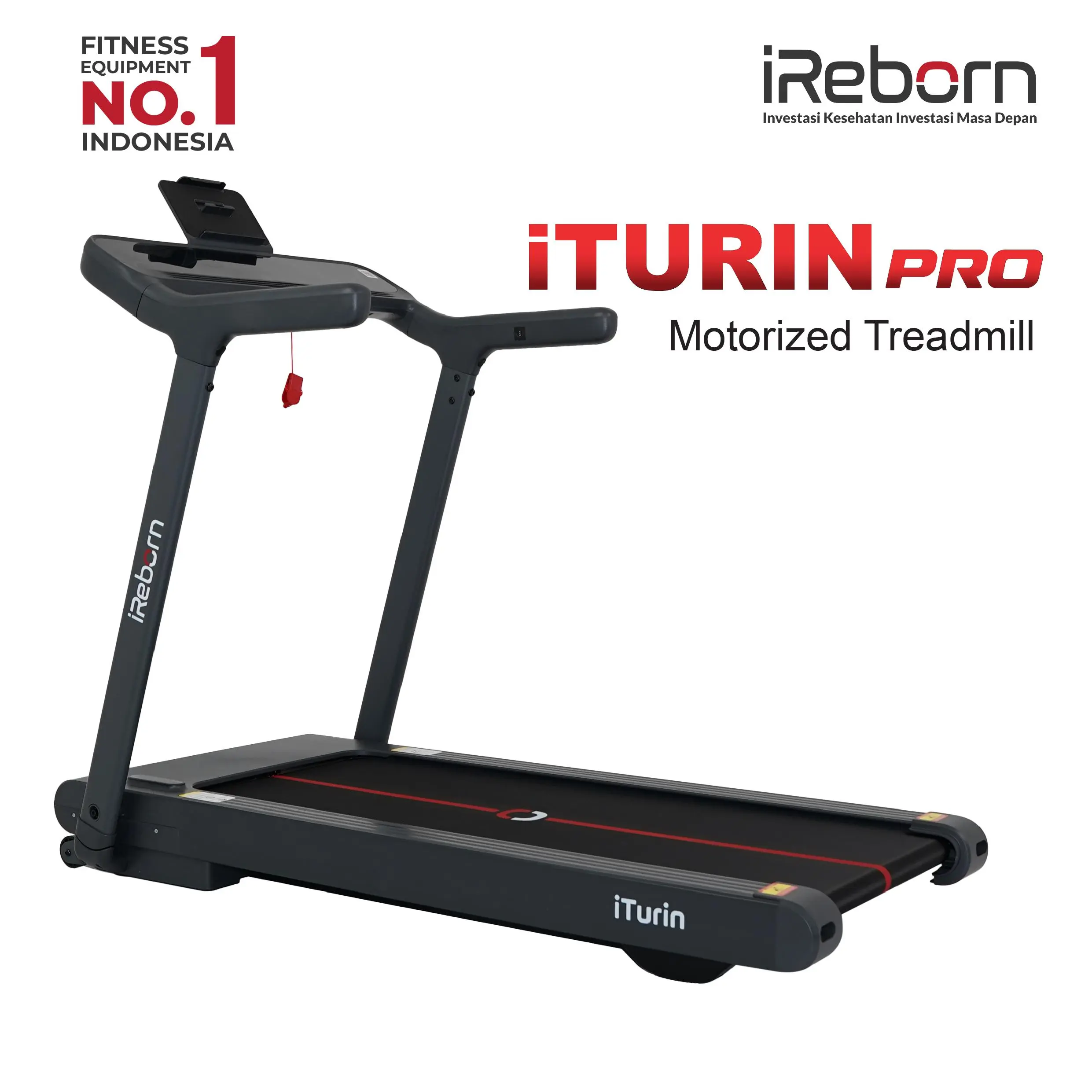 Treadmill Elektrik iReborn I-Turin Pro - Alat Fitness Gym Olahraga Rumahan