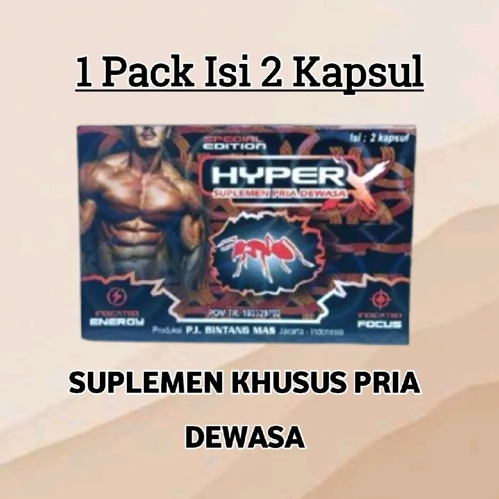 HYPERX Madu bubuk Kesehatan 5 Pack 10 kpsl stamina pria