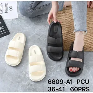ADELIA- MINISO Sandal Jelly Korean Import Jelly Soft Slipper Anti Slip Elastis & Empuk