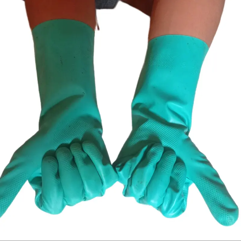 Sarung Tangan Karet Latex Tebal Ruberrex untuk Cairan Kimia dan Pembuatan Pot Semen - Cleaning 7