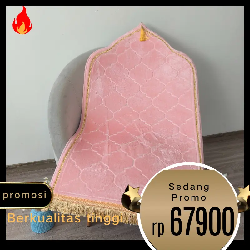 NEW!! Sajadah anti slip sajadah aesthetic turki premium tebal sajadah custom nama kubah aesthetic premium 0