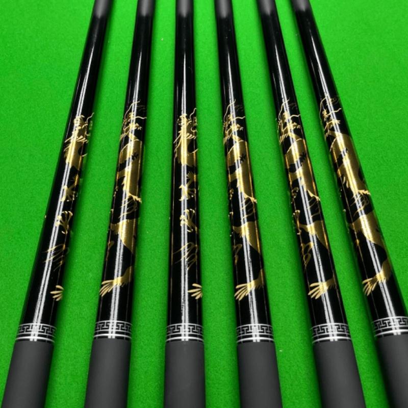 Product Introduction of High-Quality Composite Carbon Carom Billiards Cue Stick with Elegant Gold Dragon Design - Perfect 14