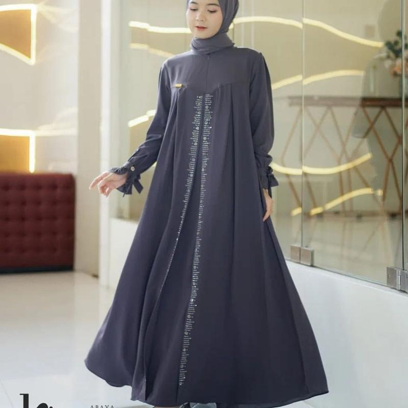Kiara ABAYA gamis wanita terbaru 2025 kekinian bahan ceruty BABY DOLL 5