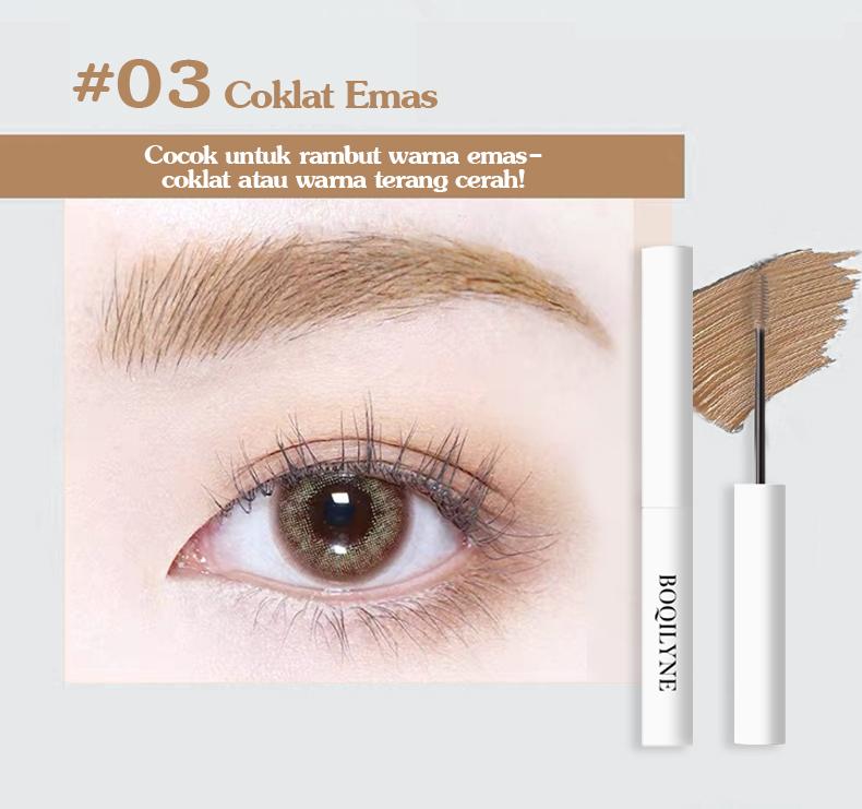 BOQILYNE Eyebrow & Mascara Tahan Air dan Keringat Tahan Lama Membuat Alis Terdefinisi Hingga 12 Jam Cocok untuk Penggunaan Sepanjang Hari