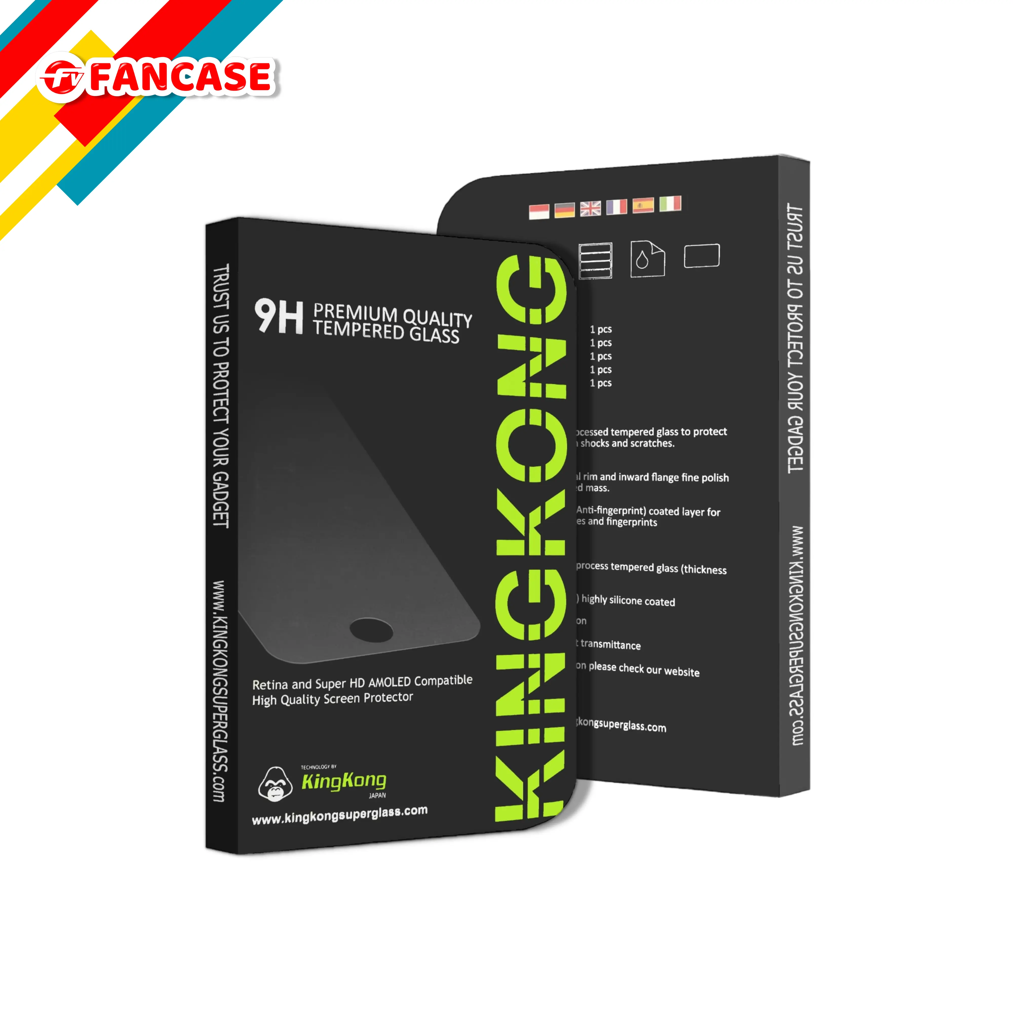FANCASE Temper Glass Spy Antigores Kaca Privacy iPhone