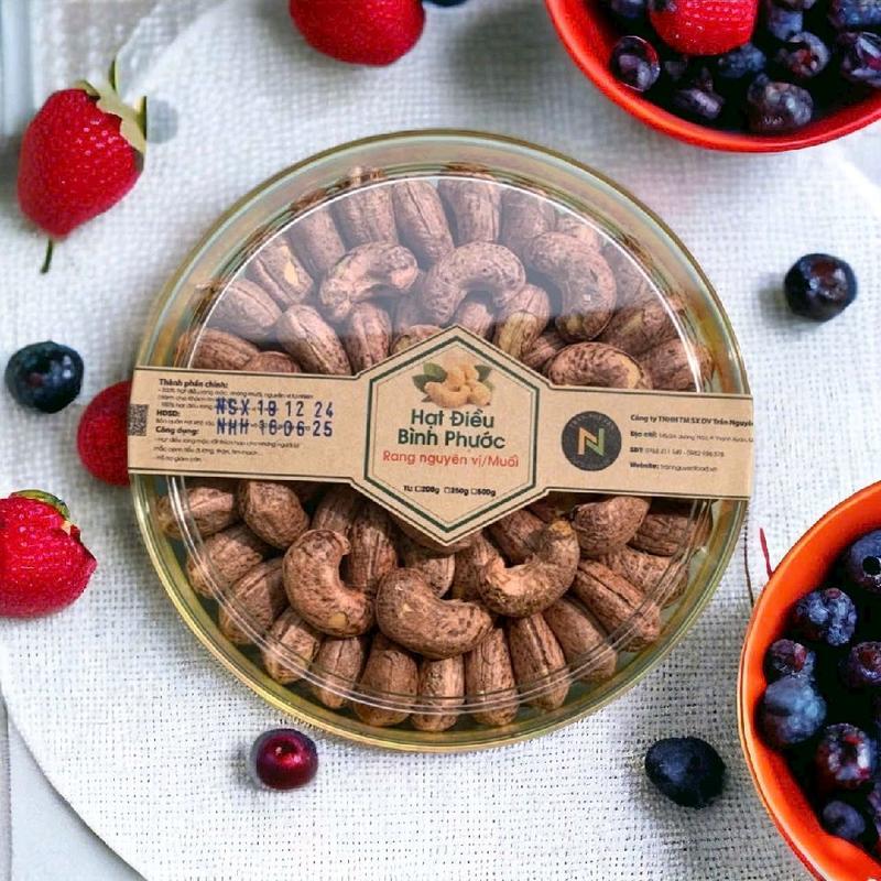500g hạt điều rang muối xếp hoa a cồ giá siêu tốt