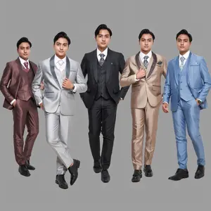 JAS FULL SET JAS CELANA ROMPI DAN DASI WEDDING TUXIDO FULL WARNA TERRACOTTA  ATAU COKLAT BATA Blazer Semi Formal Kantor
