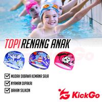 Gambar KickGo Topi Renang Anak Balita Penutup Kepala Berenang Kids Swimming Cap Elastis - Random Cewe dari KickGoOfficialStore Kab. Tangerang 1 Tokopedia
