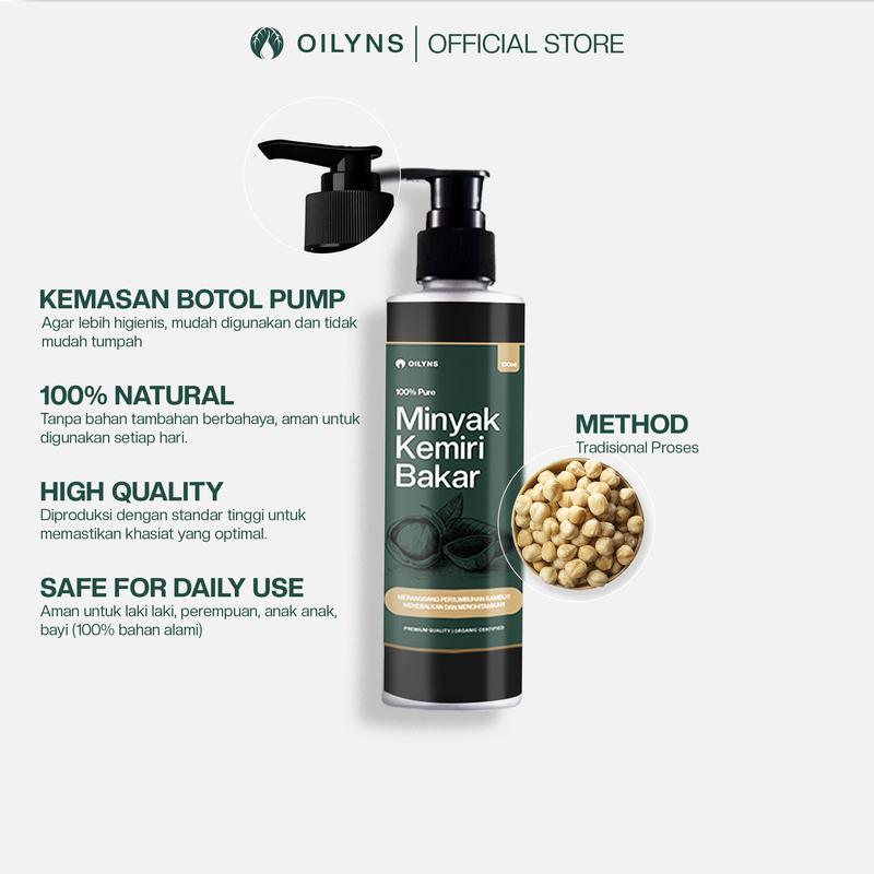[PAKET KOMPLIT] Minyak Kemiri bakar Shampoo & Hair Tonic Rosemary 100ml -  membantu Melebatkan, Menebalkan, Menghitamkan, Mengatasi Rontok & Ketombe, Perawatan Brewok & Jenggot vitamin rambut 1