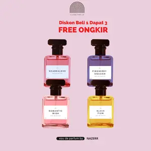 Beli 1 Dapat 3 Parfum Wanita 35 Ml Eau De Parfume Aroma Tahan Lama Wangi Perfume Black Laki-Laki Perempuan Pria Botol Mewah