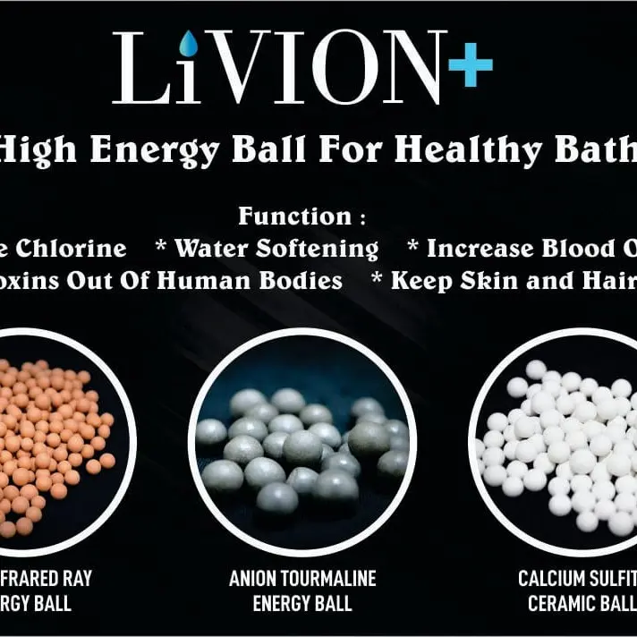 LiVION+ Refill 3 Jenis Bola Ion untuk Shower LiVION+ 0