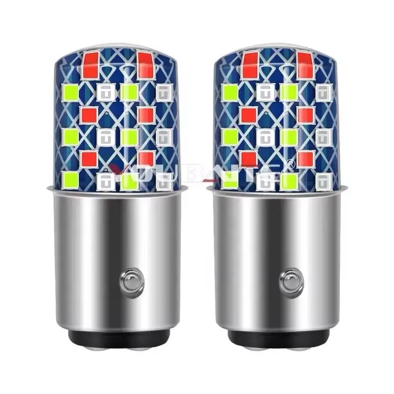 HARGA SATUAN Lampu Rem Motor Mobil 12 Volt 36 Led Senja Nyala kedip RGB Rem Nyala Kedip Merah