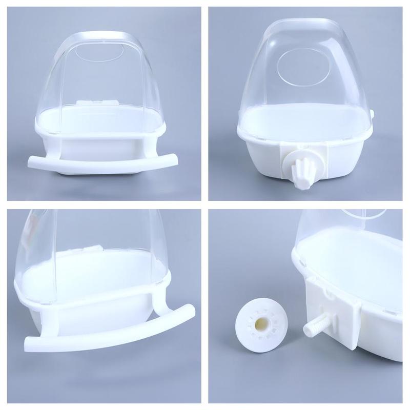 ROSY PETS Splash Proof PP Material Perching Fix on Cage Playing and Eating Bird Cage Decor Parrot Supplies Birds Watering Bowl Bird Food Container Bird Feeder 7