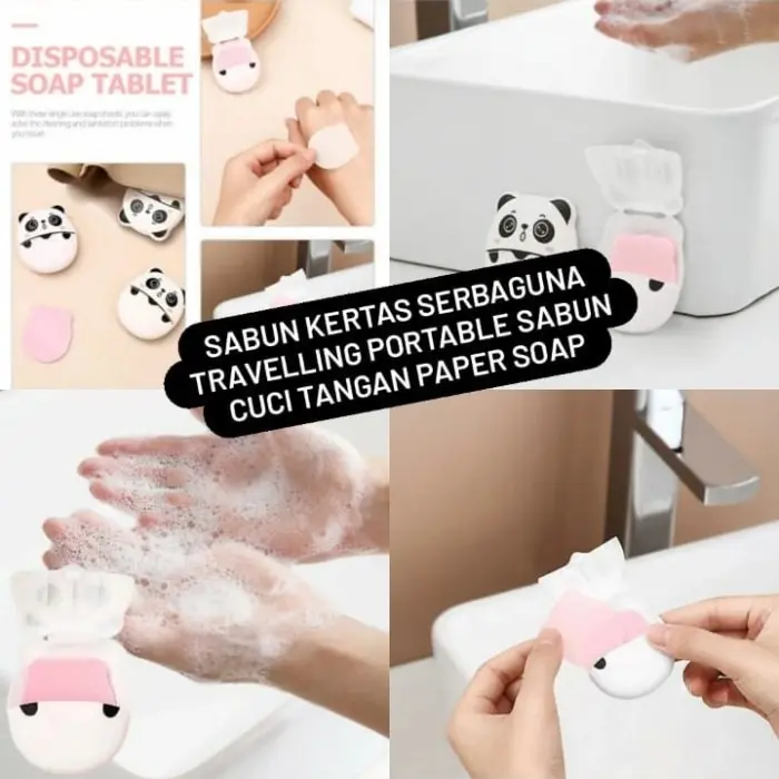 SABUN KERTAS SERBAGUNA TRAVELLING SABUN CUCI TANGAN PAPER SOAP