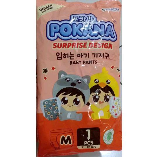 Pokana Pampers Celana Bayi Renceng 6pcs Unisex - Surprise Design