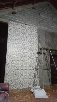 Product Review of Promo Harga Peket 5 Roll Wallpaper Sticker Dinding Geometris 3D Kristal Dekorasi Dinding Ruang Karaoke Kafe Ruang Live Studio Kertas Pvc from a**a 1